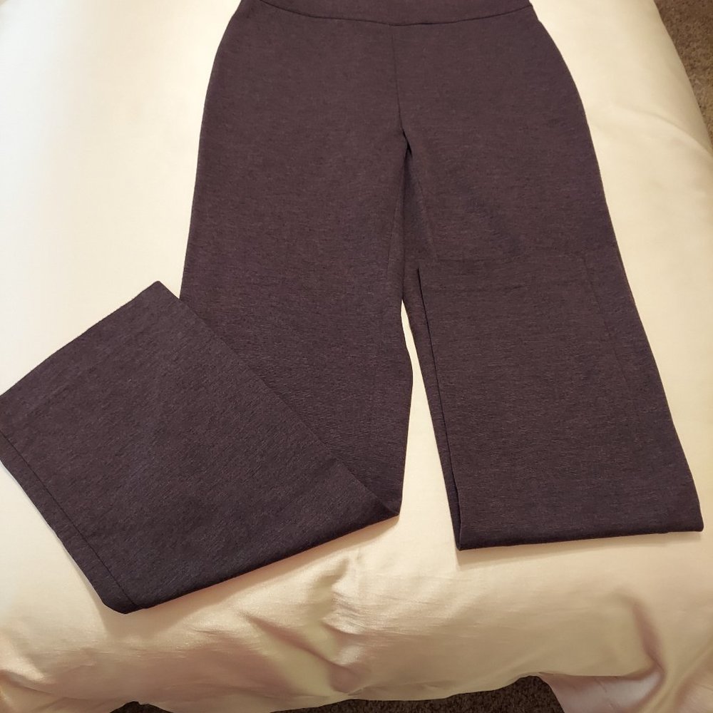 Ponti pants, charcoal gray